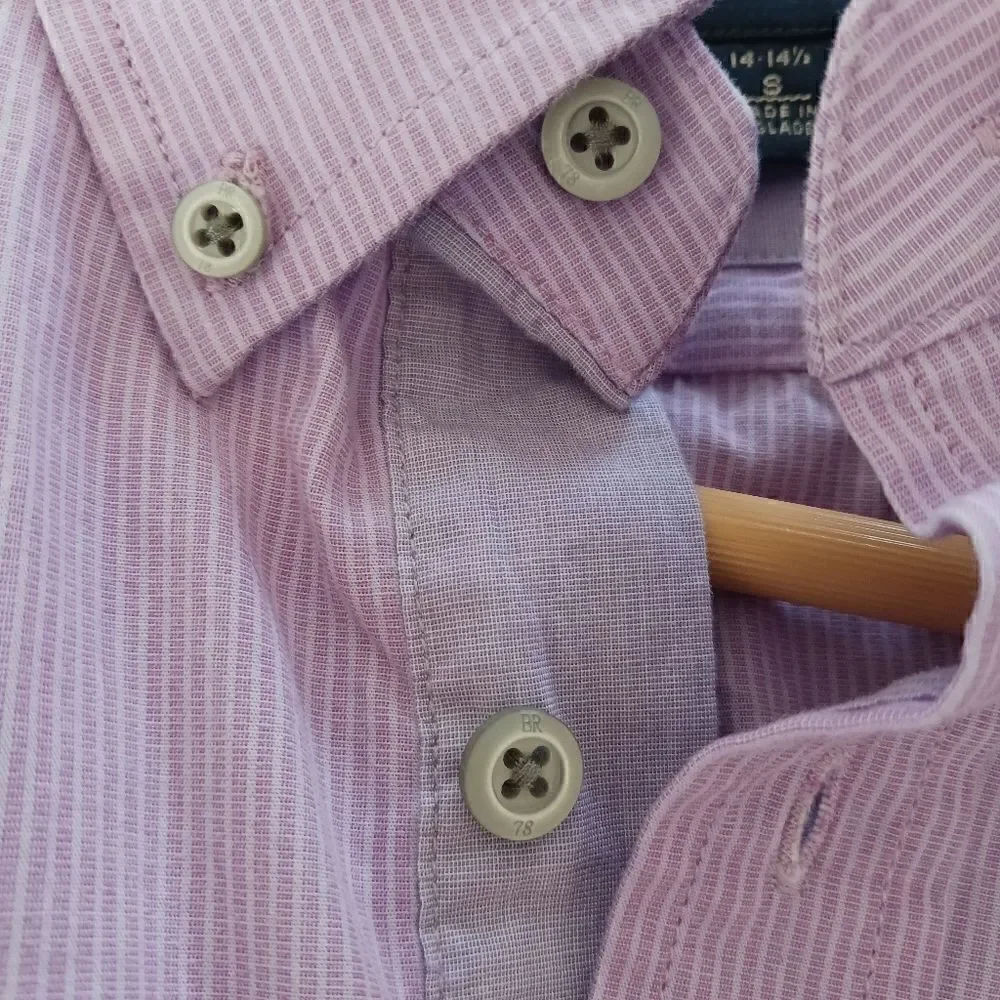Mens Banana Republic Button Down Shirt Cotton Striped